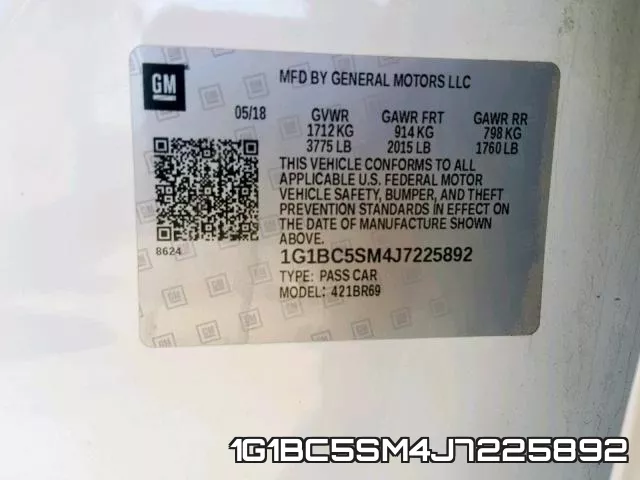 1G1BC5SM4J7225892 фото 2