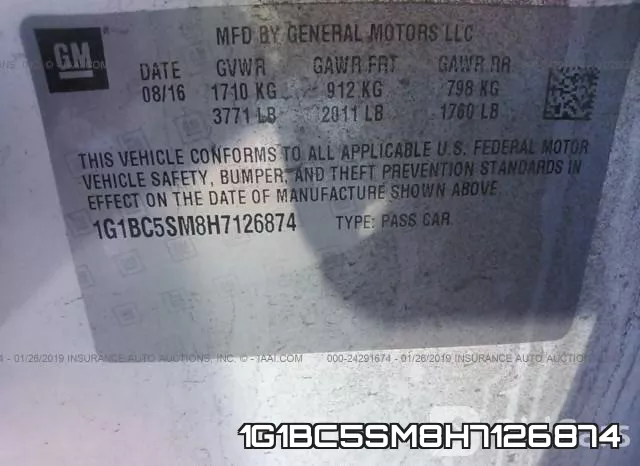 1G1BC5SM8H7126874 фото 10
