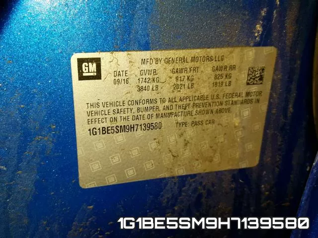1G1BE5SM9H7139580 фото 2