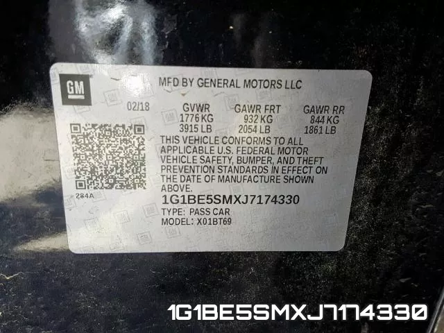 1G1BE5SMXJ7174330 фото 2