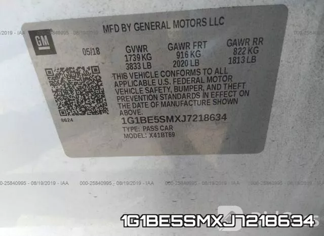 1G1BE5SMXJ7218634 фото 10