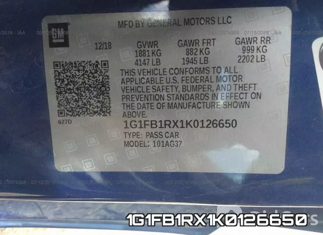 1G1FB1RX1K0126650 фото 10