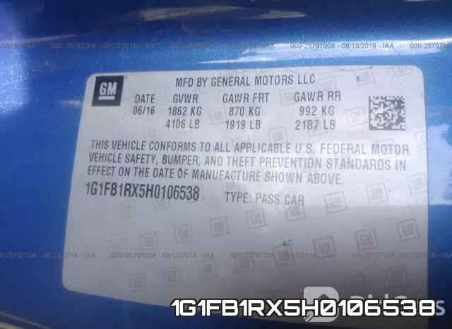 1G1FB1RX5H0106538 фото 10