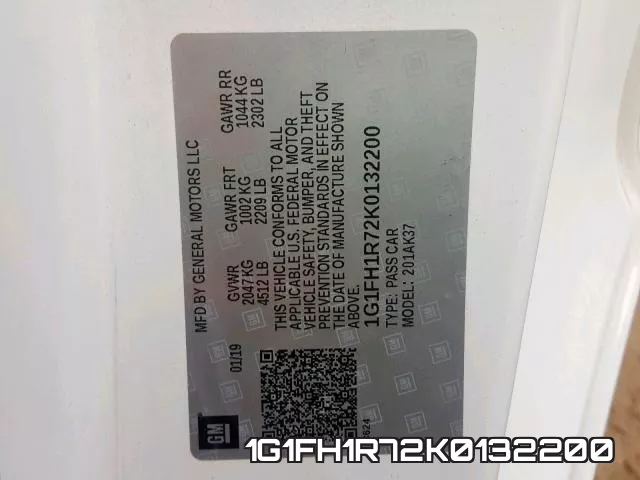 1G1FH1R72K0132200 фото 2