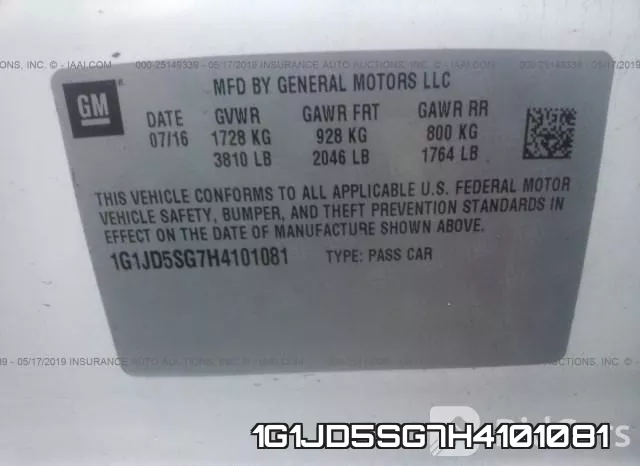 1G1JD5SG7H4101081 фото 10
