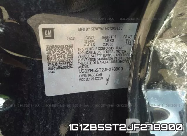1G1ZB5ST2JF278900 фото 10