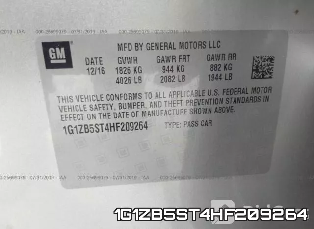 1G1ZB5ST4HF209264 фото 10