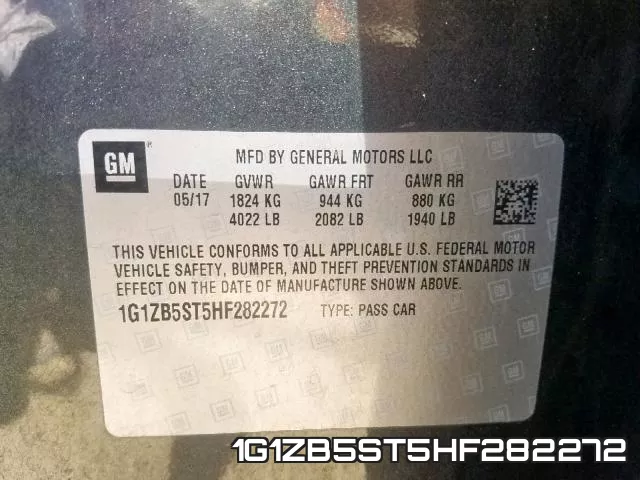 1G1ZB5ST5HF282272 фото 2
