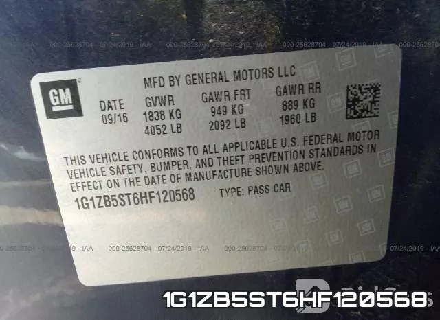 1G1ZB5ST6HF120568 фото 10