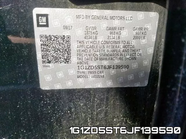 1G1ZD5ST6JF139590 фото 2