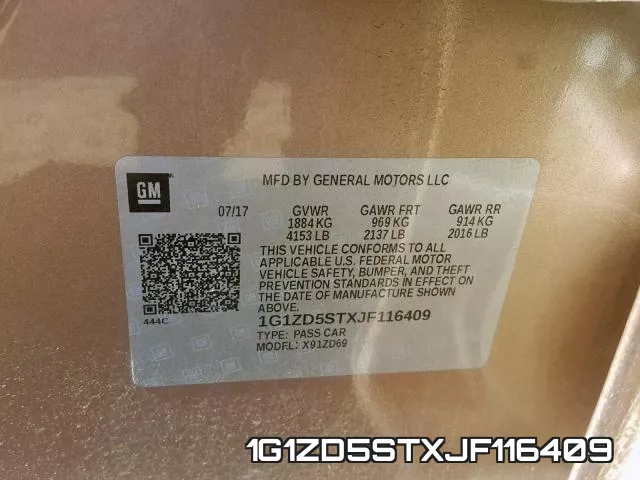 1G1ZD5STXJF116409 фото 2