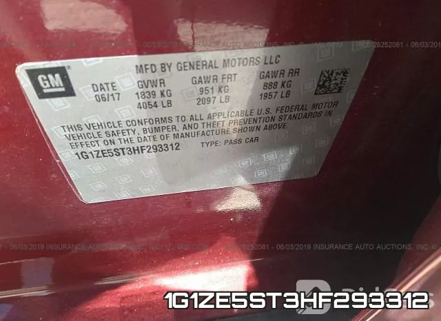 1G1ZE5ST3HF293312 фото 10