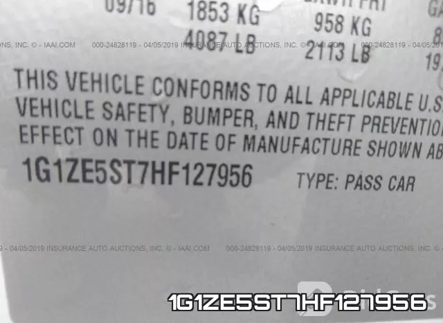 1G1ZE5ST7HF127956 фото 10