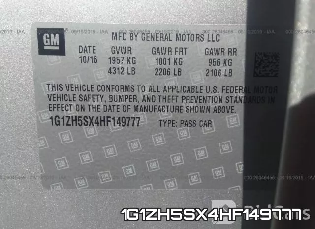 1G1ZH5SX4HF149777 фото 10