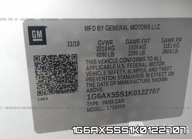 1G6AX5SS1K0122707 фото 10