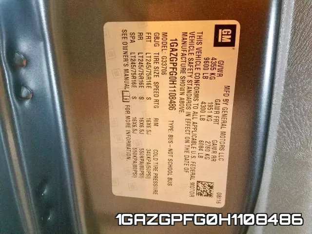 1GAZGPFG0H1108486 фото 2