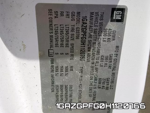 1GAZGPFG0H1120766 фото 2