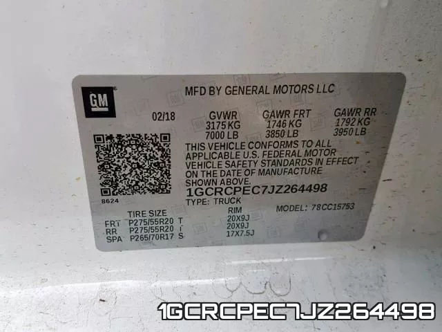 1GCRCPEC7JZ264498 фото 2