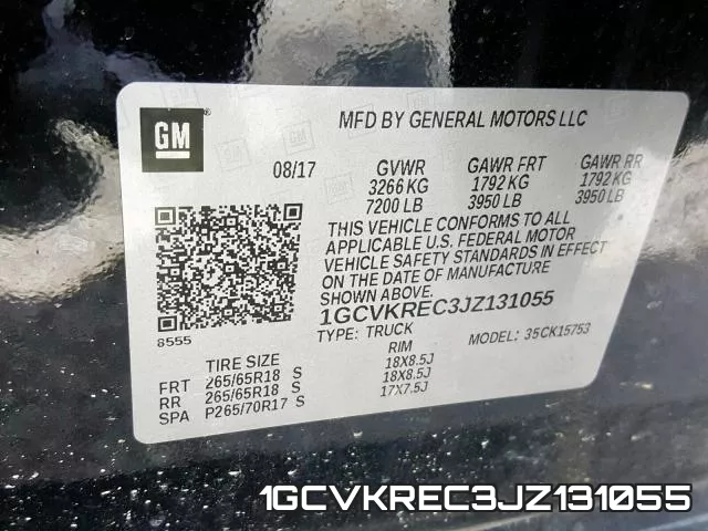 1GCVKREC3JZ131055 фото 2
