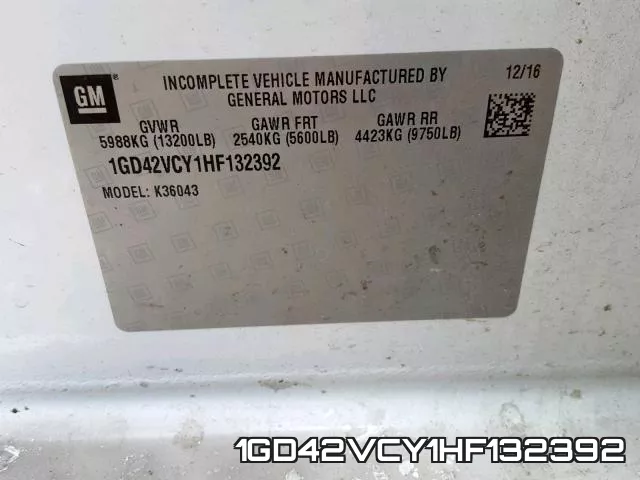 1GD42VCY1HF132392 фото 2
