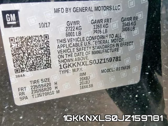 1GKKNXLS0JZ159781 фото 2