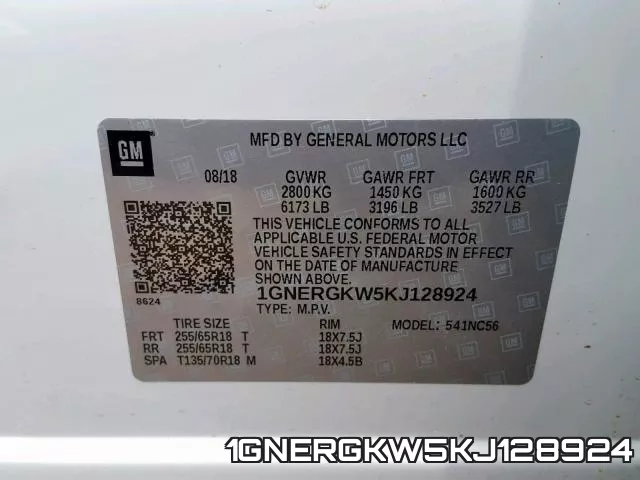 1GNERGKW5KJ128924 фото 2