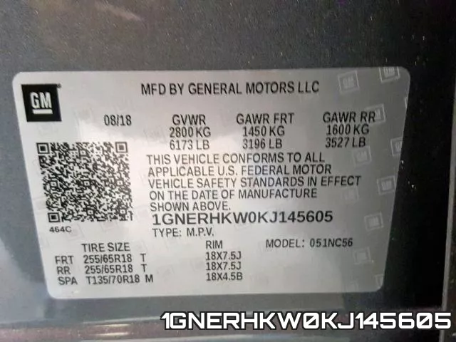 1GNERHKW0KJ145605 фото 2