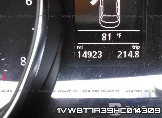 1VWBT7A39HC014309 фото 8