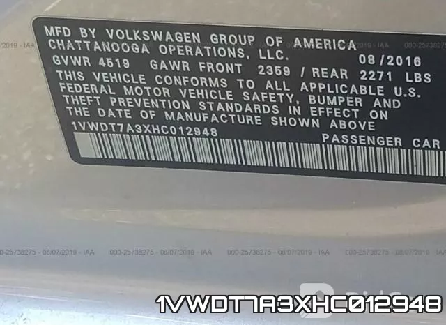 1VWDT7A3XHC012948 фото 10