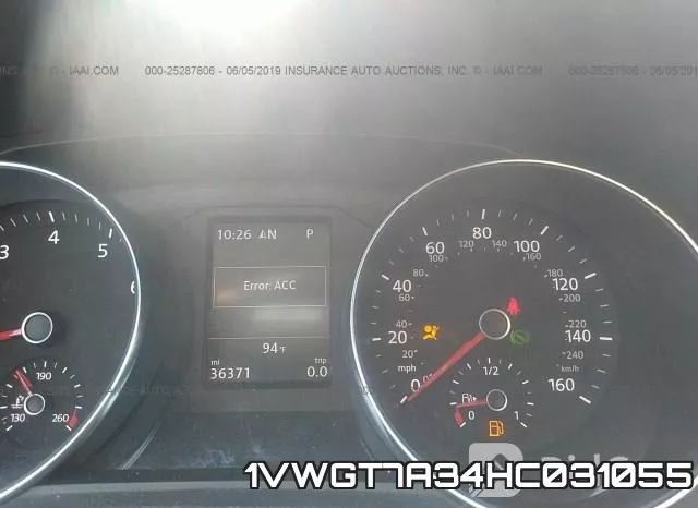 1VWGT7A34HC031055 фото 8