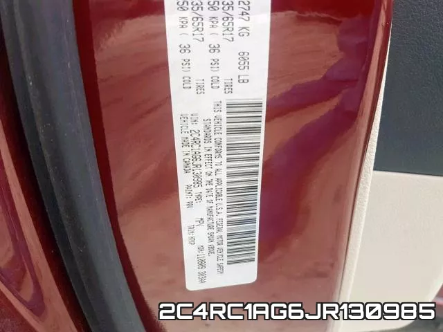 2C4RC1AG6JR130985 фото 2