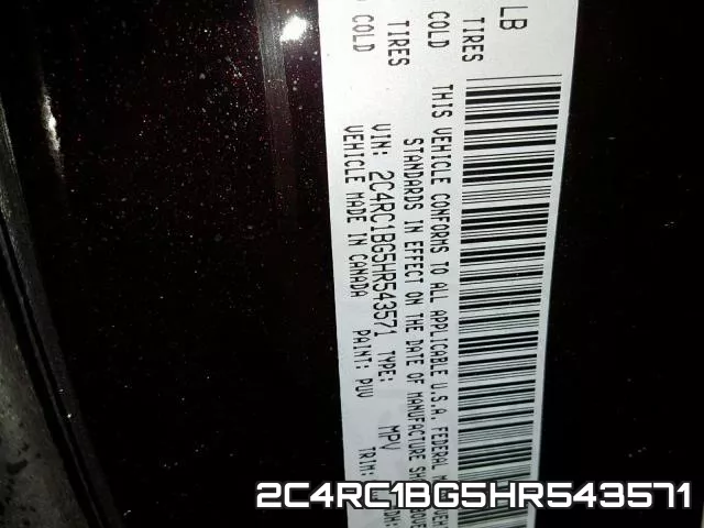 2C4RC1BG5HR543571 фото 2