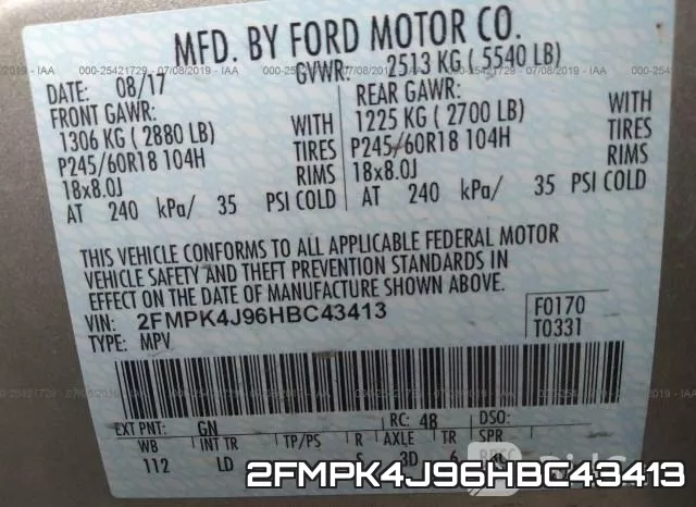 2FMPK4J96HBC43413 фото 10