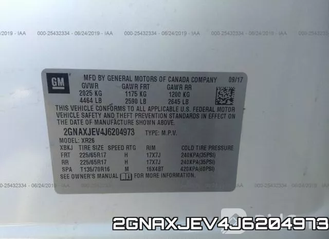 2GNAXJEV4J6204973 фото 10