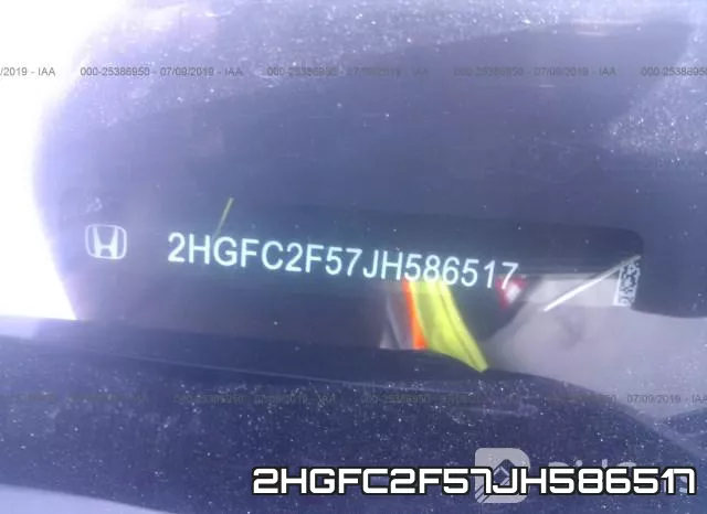 2HGFC2F57JH586517 фото 10
