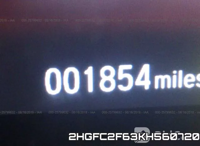 2HGFC2F63KH560720 фото 8