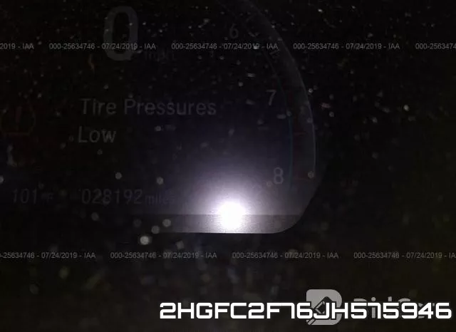 2HGFC2F76JH575946 фото 8