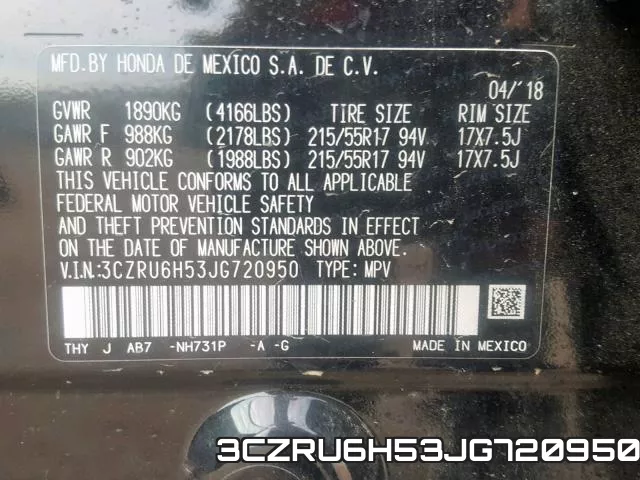 3CZRU6H53JG720950 фото 2