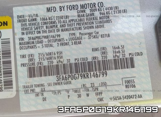 3FA6P0G79KR146799 фото 10