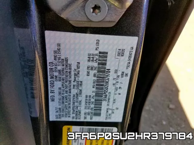 3FA6P0SU2HR379784 фото 2
