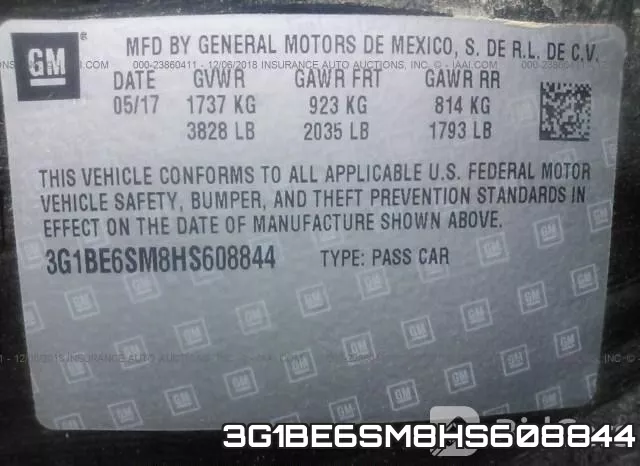 3G1BE6SM8HS608844 фото 10