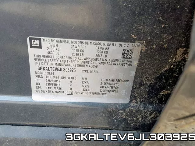 3GKALTEV6JL303925 фото 2