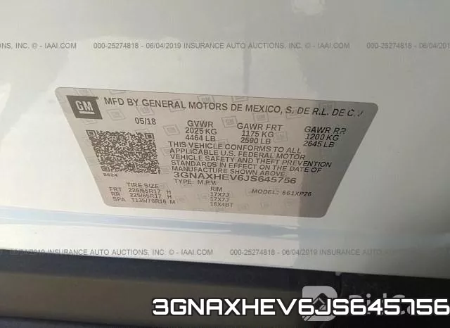 3GNAXHEV6JS645756 фото 10