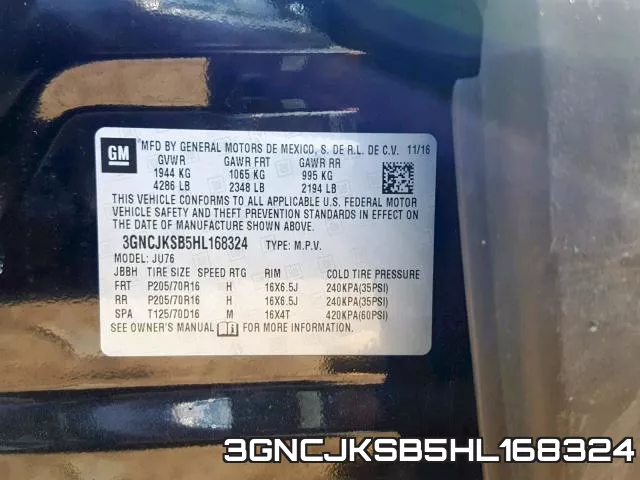 3GNCJKSB5HL168324 фото 2