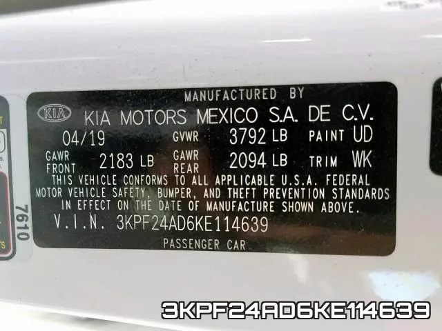 3KPF24AD6KE114639 фото 2