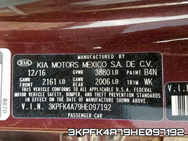 3KPFK4A79HE097192 фото 2