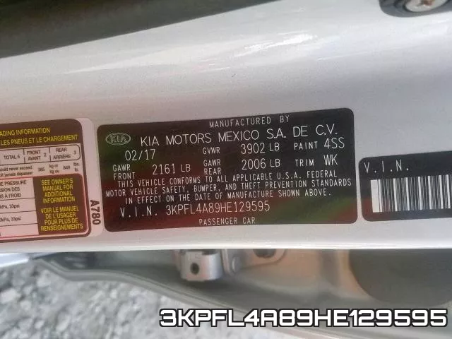 3KPFL4A89HE129595 фото 2