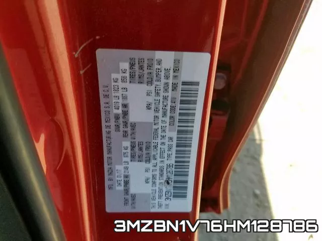 3MZBN1V76HM128786 фото 2