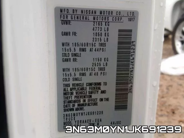 3N63M0YN1JK691239 фото 2