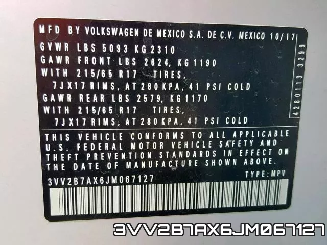 3VV2B7AX6JM067127 фото 2